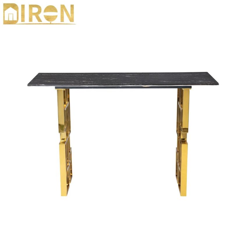 Natural Light Fixed Diron Carton Box Marble Top Table Dining Furniture