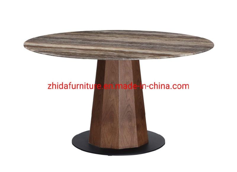 Home Hotel Furniture Modern Luxury Marble Top Restaurant Dining Table