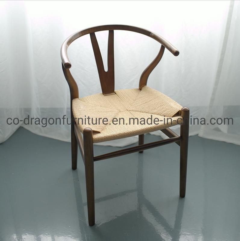 Fashion Chinese Style Dining Furniture Wooden Dining Chair with Rattan