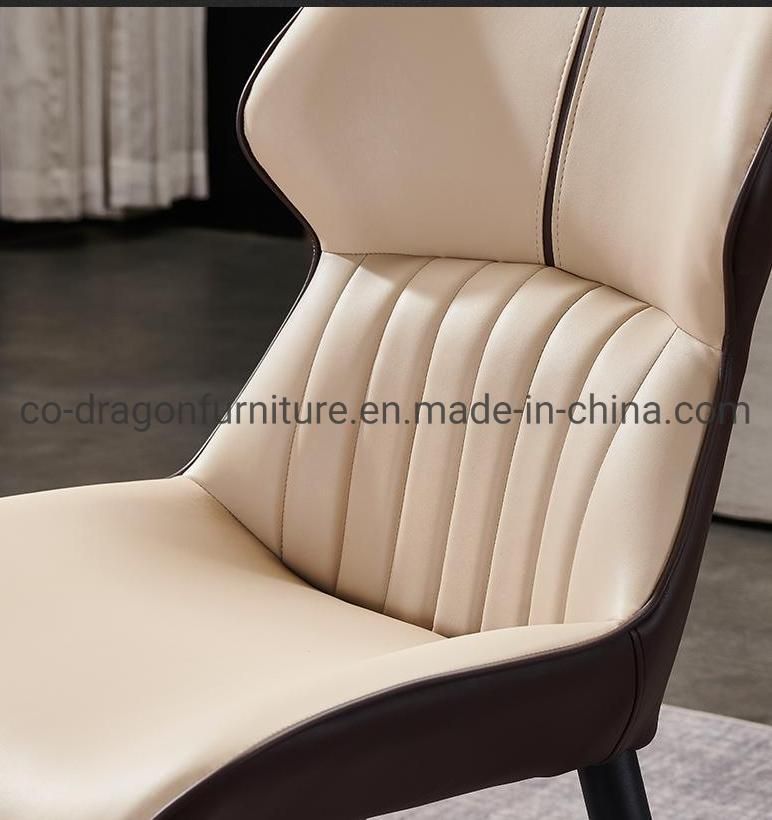 Fashion Wholesale Home Furniture High Back Steel Leather Dining Chair