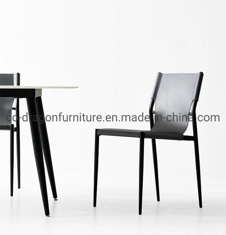 Modern Cheap Price Leather Metal Dining Chairs for Home Furniture