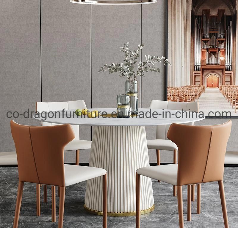 Fashion Round Dining Table with Marble Top for Dining Furniture