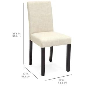 Beige Color Upholstered Dining Chairs