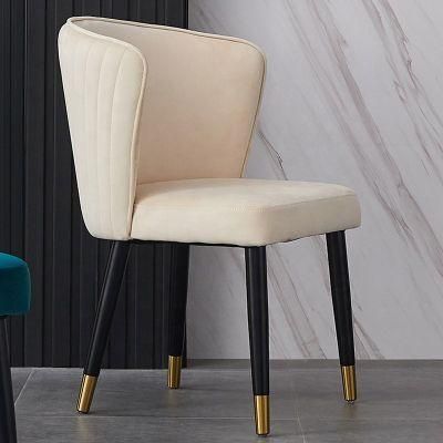 High Back Velvet Dining Chairs Room Crushed Black Chair with Gold Legs