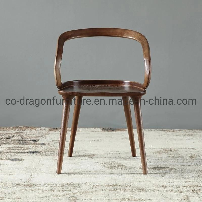 Modern Fashion Dining Furniture Solid Wood Dining Chair with Arm