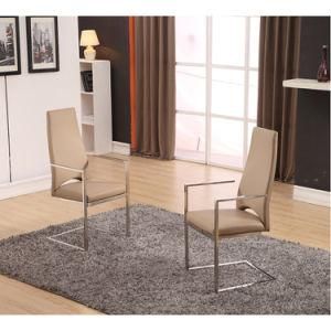 Office Meeting Room Stainless Steel PU Dining Chair