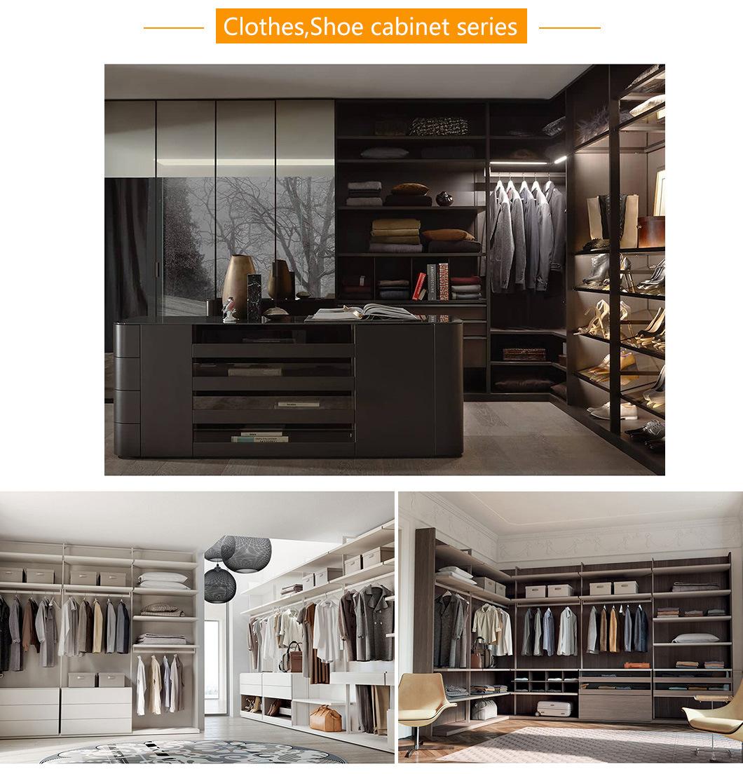 U Shape Luxurious Wood Grain Storage Cabinets Dining Kitchen Furniture