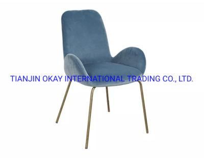 Chinese Manufacturer New Design Dining Chairs with Soft Velvet Seat for Dining Room