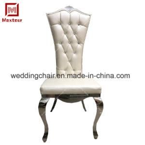 European Hot-Selling Stainless Steel High Back Dining Chair