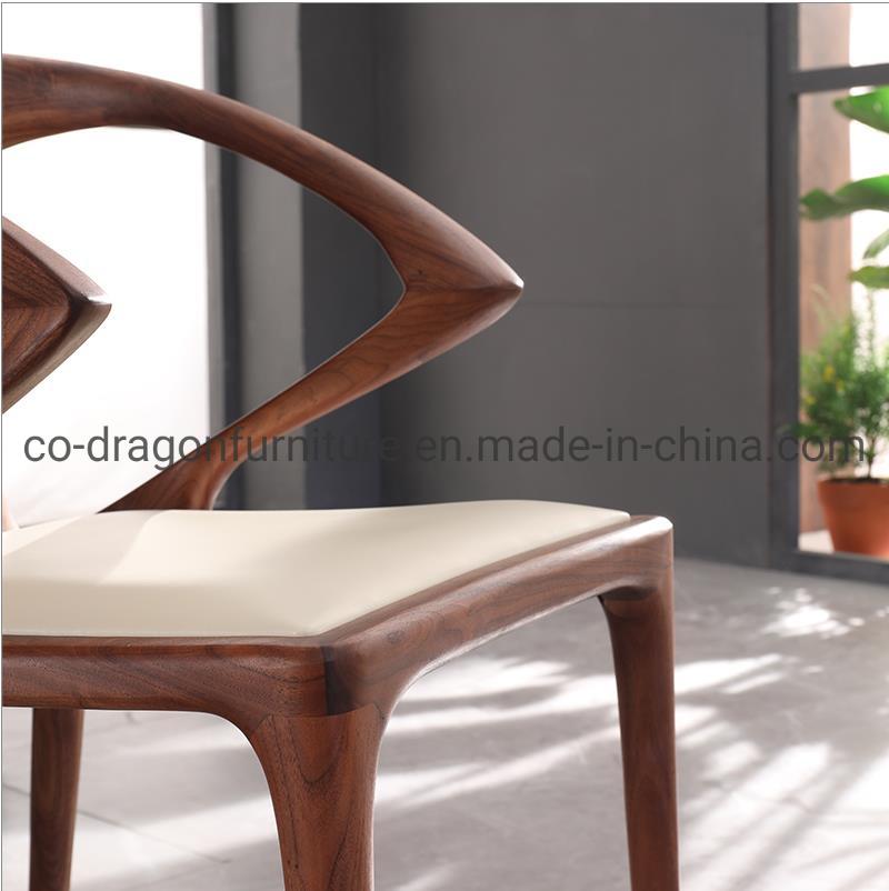 Modern Solid Wood Dining Chair with Arm for Home Furniture