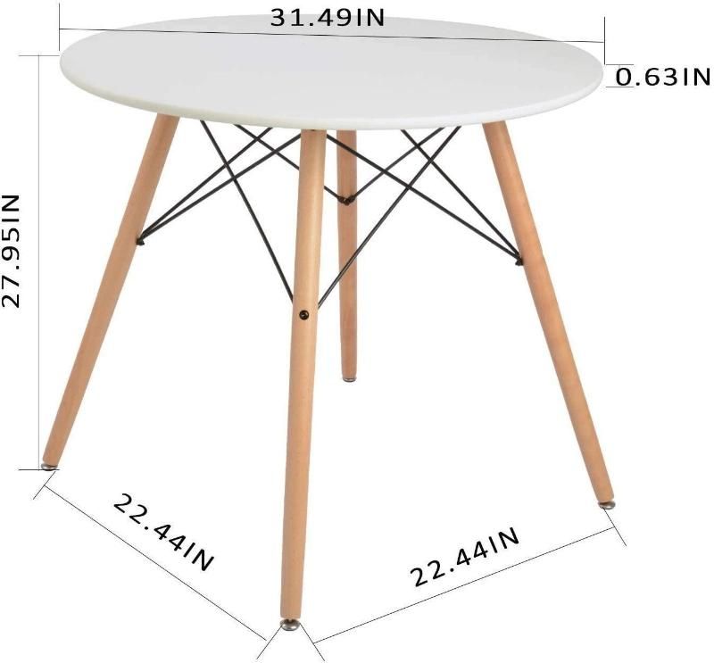Modern Round Center Table Modern Living Room Furniture Round MDF Wooden Dining Table
