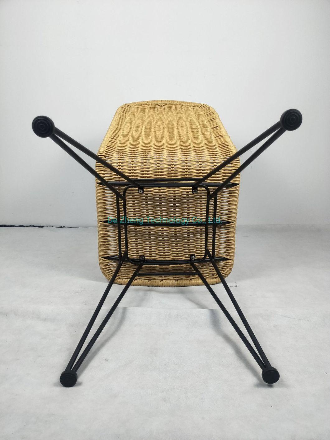 Outdoor Bar Furniture Natural Resort Revolve Bar Chair Rattan Bistro Chair