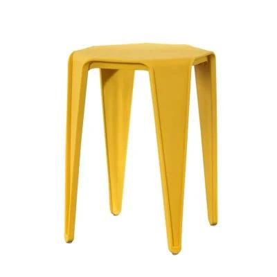 Colorful Save Space Non-Slip Design Lightweight Stackable Plastic Stools Chair