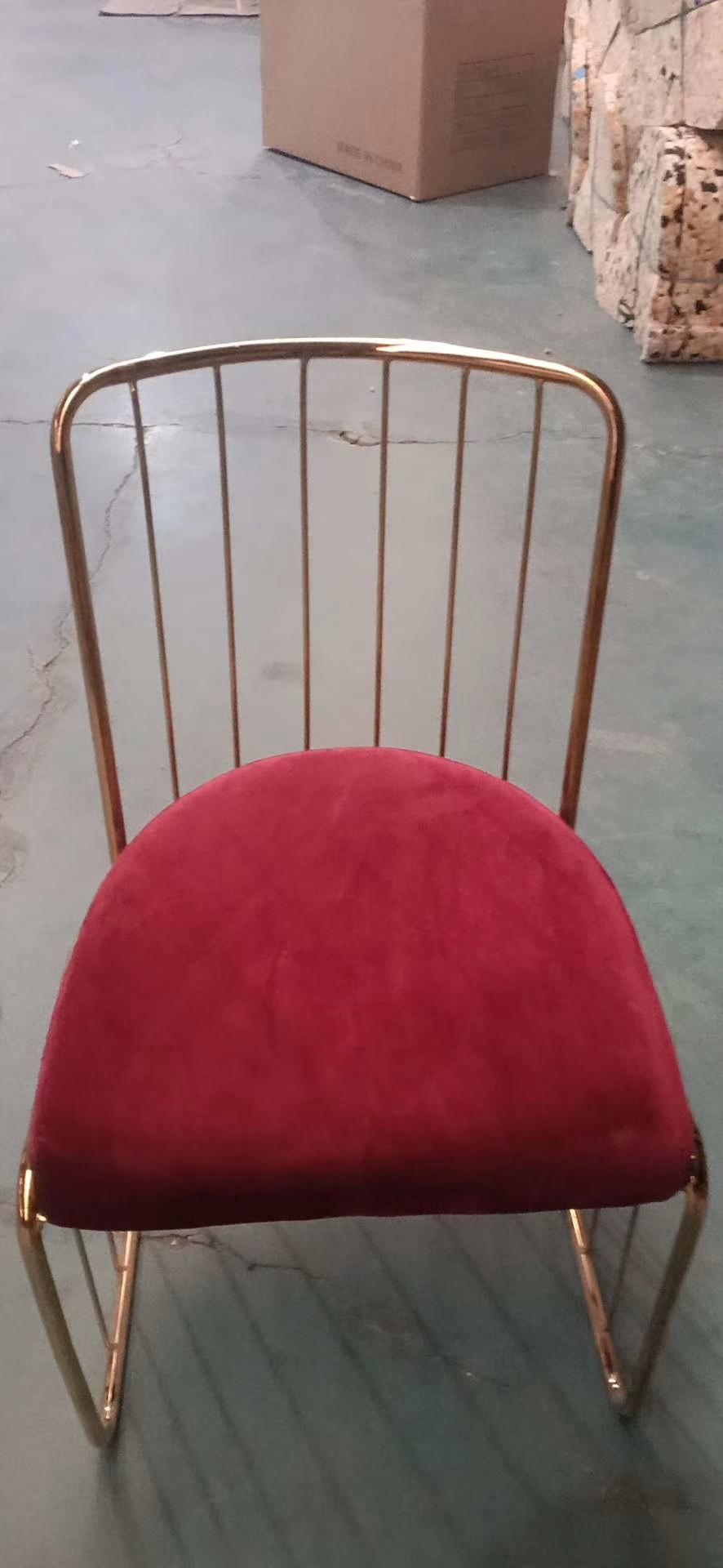 Modern Leisure Velvet Upholstery Dining Living Room Banquet Party Furniture Chair