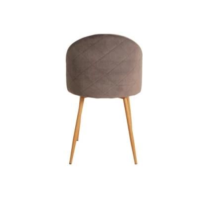 Nordic Style Dining Room Furniture Modern Comfortable Dining Chairs Metal Legs Velvet Dining Chairs