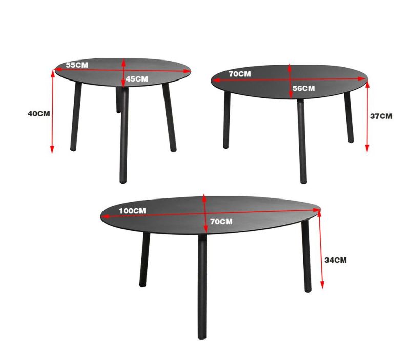 Round New Darwin Customized China Patio Furniture Outdoor Side Table Hot Sale