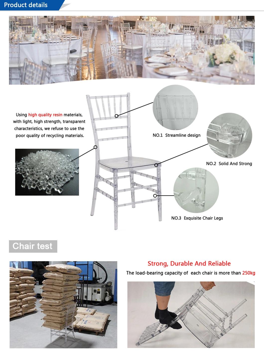 High Quality Popular Design Tiffany Chair Economic Plastic Chiavari Chair