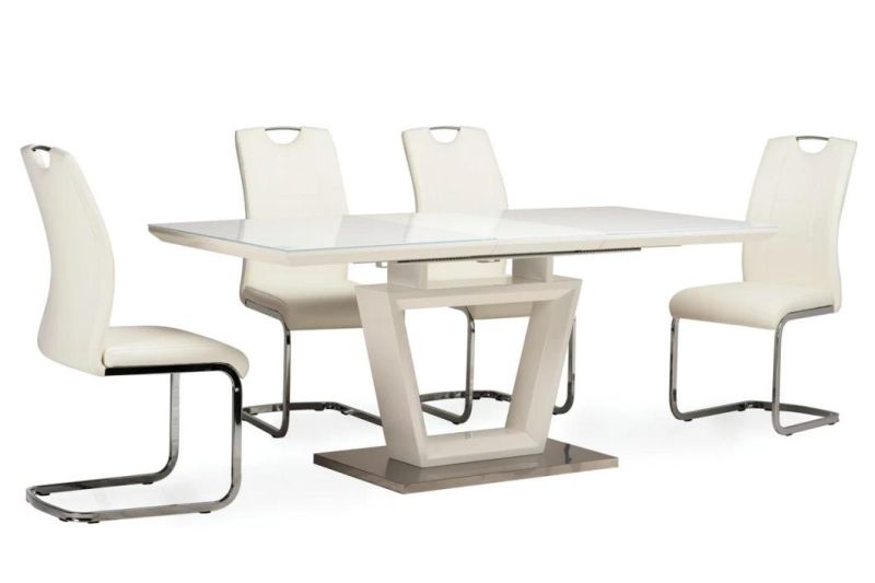 Okay Hot Selling Dining Table Set Modern Dining Room Furniture Tables and Chairs with Extendable Size