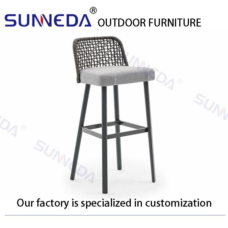 Aluminium Alloy Metal Webbing Modern Waterproof Outdoor Chair Furniture Set