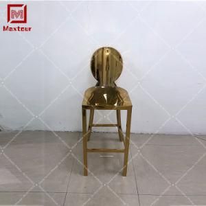 Gold Stainless Steel High Bar Chair