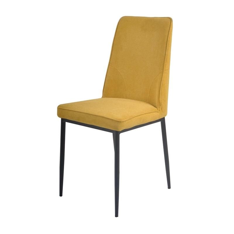 Dining Room Furniture Nordic Golden Leg Restaurant Upholstery Fabric Modern Dining Chairs