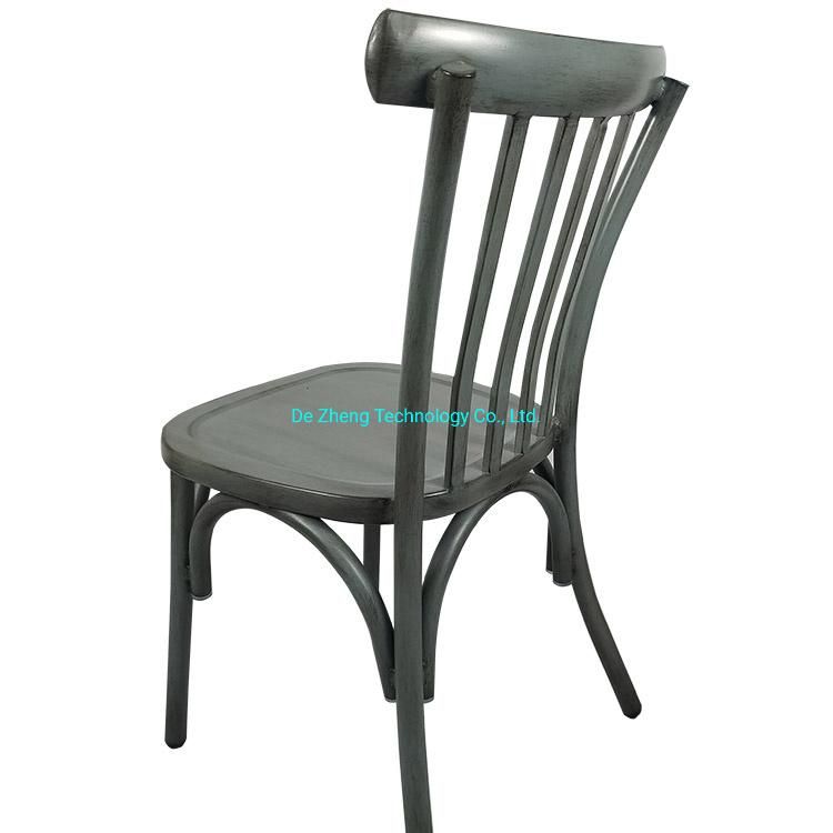 New Design Aluminum Arm Chair Vintage Painting Color Outdoor Bar Restaurant Chair