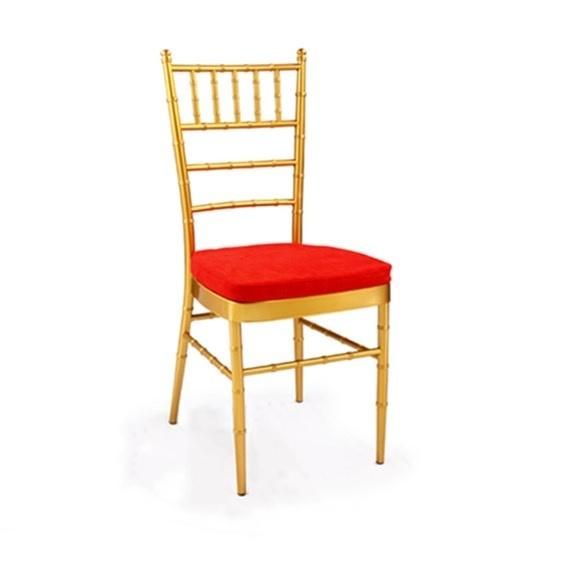 Cushion Stackable Hall restaurant Unfold Back Comfortable Metal Tiffany Chair