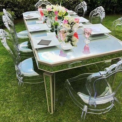 Transparent Resin Acrylic Stackable Wedding Tiffany Chiavari Chair for Wedding and Party