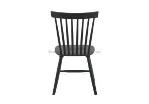 American Homes Collection Parker Country Farmhouse Black Spindle Side Chair (Set of 2)
