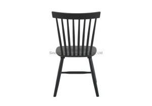 American Homes Collection Parker Country Farmhouse Black Spindle Side Chair (Set of 2)