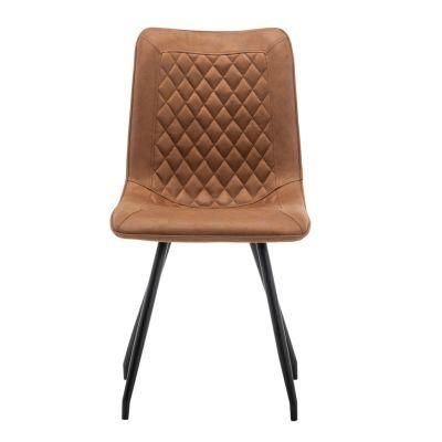 Modern Fashion Leather Metal Dining Chair