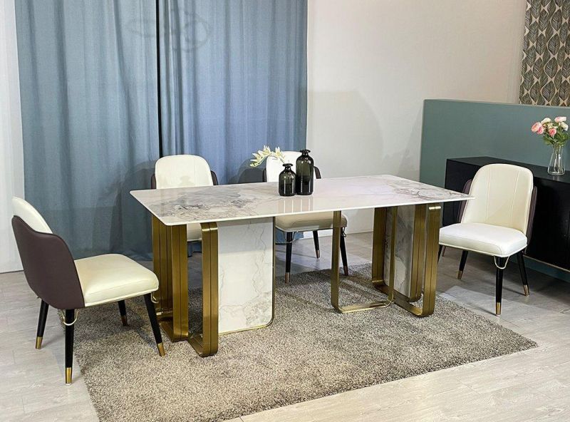 Factory Modern Restaurant Customized Fashion Modern Home Furniture Disassembly Dining Room Table