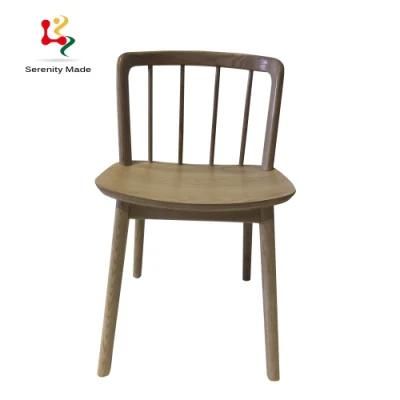 Hot Sales Chinese Style Solid Wood Frame Plywood with Veneer Seating Restaurant Chair