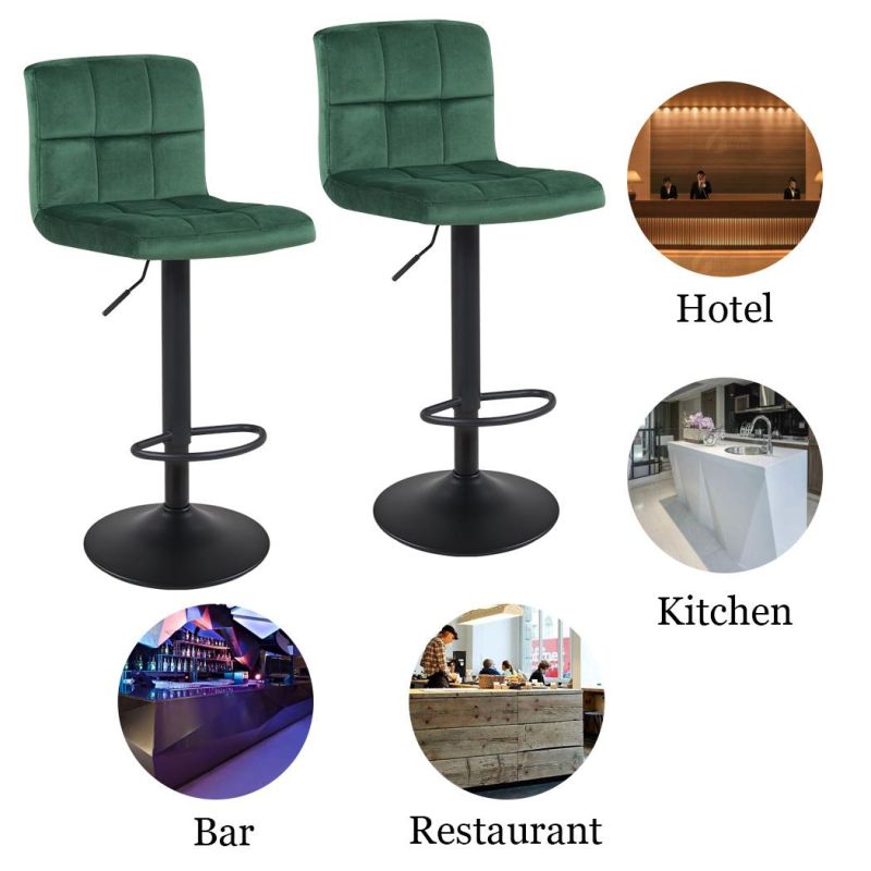 Armrest PU Leather Bar Stool Chairs for Modern Cheap Kitchen