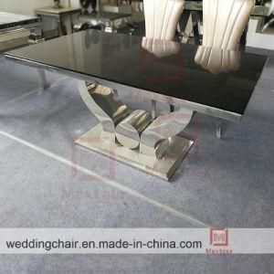 2019 Dining Room Furniture Silver Stainless Steel Table