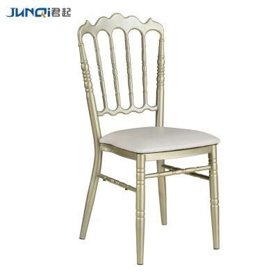 Wholesale Hotel Modern Wedding Party Event Stacking Metal Chiavari Chairs