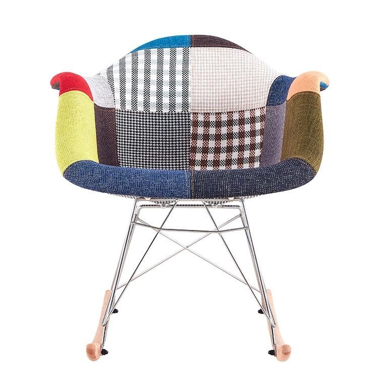 Design Chair Furniture Modern Fabric Armed Restaurant Dining Chairs