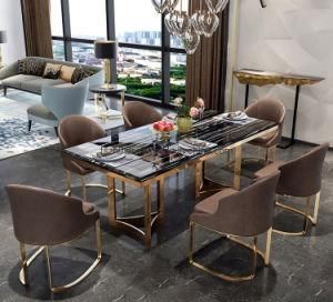 Modern Furniture of Stainless Steel Dining Table