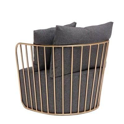 Modern Style Metal Furniture Sofa Metal Chair Fabric Chair