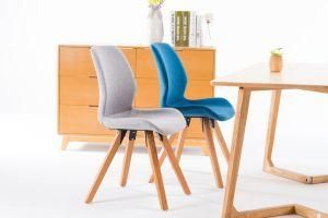 PP Plastic Morden Fabric Wooden Dining Chair