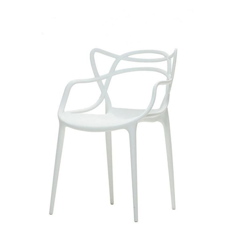 Modern High Back Armless Restaurant Banquet Hotel Dining Plastic Chair