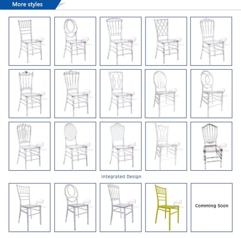 Outdoor Party Sample Used Clear Royal Napoleon Tiffany Chair Leisure Chair