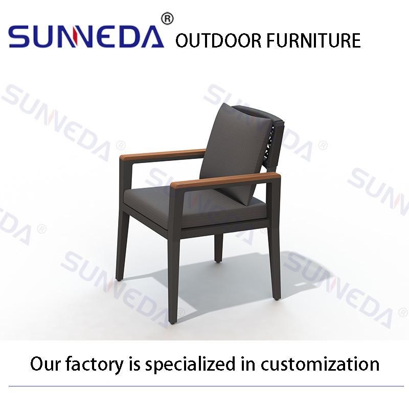 Modern Garden Sets Outdoor Furniture Teak Table Rattan Furniture Outdoor Chair Suits