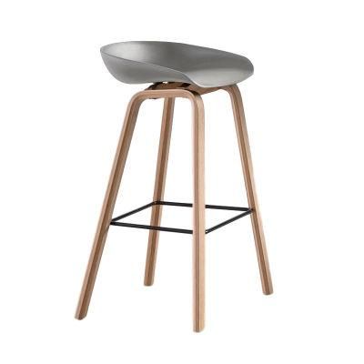 Ergonomic Design Metal Leg Bar Chairs Industrial High Stool Club Chair Plastic High Chair Bar Stool