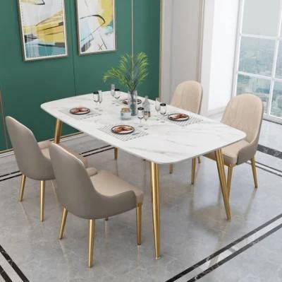 Italy Light Luxury Dining Table for Small Restaurant