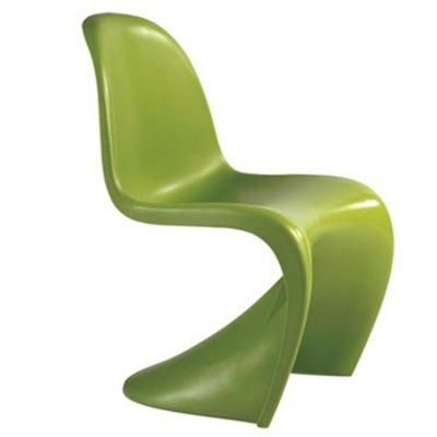 S Shape Free Sample Colored PP Modern Cheap Wholesale Monoblock Seat Heavi Duti Stackable Ergonom Plastic Chair Green