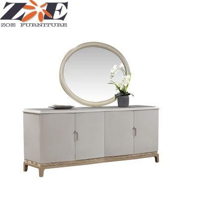 Modern MDF and Solid Wood Dining Room Cabinet