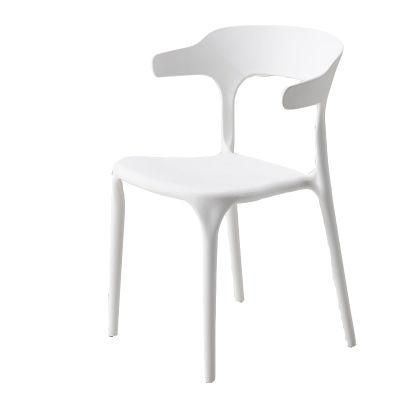 Minimalist Style Cafe Sedie White Chair Colorful Plastic Fabric Chairs Cafe Chairs