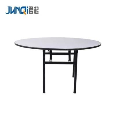 Cresent Folding Table Meeting Wooden Table