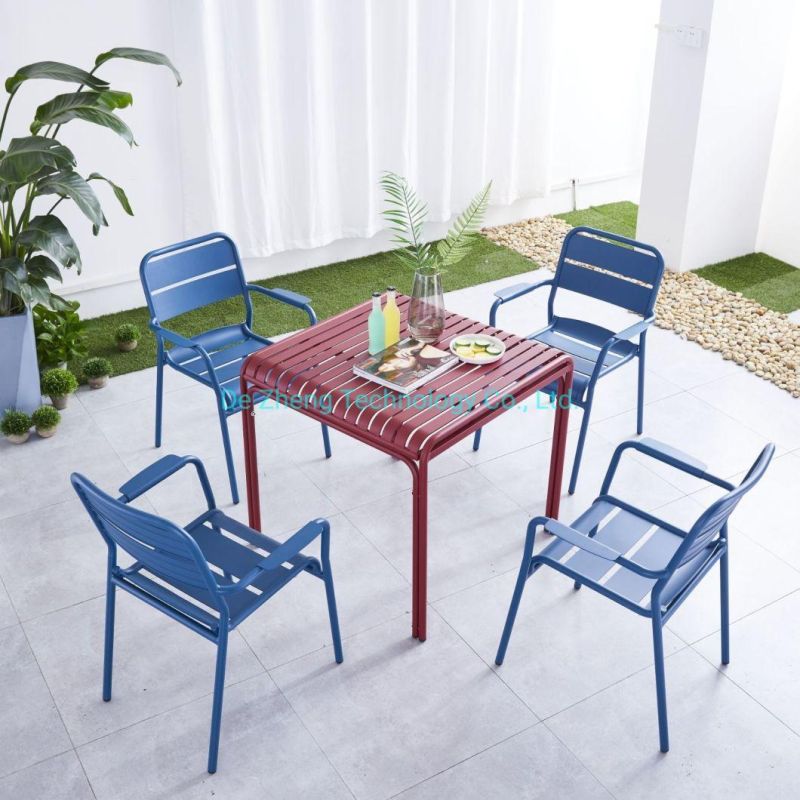 Modern New Design Outdoor Use Garden Furniture Aluminum Dining Bar Chair